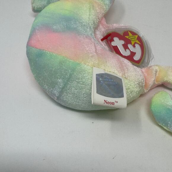 TY Beanie Baby Neon the Seahorse 1999 – Pastel Tie-Dye - Picture 3 of 6